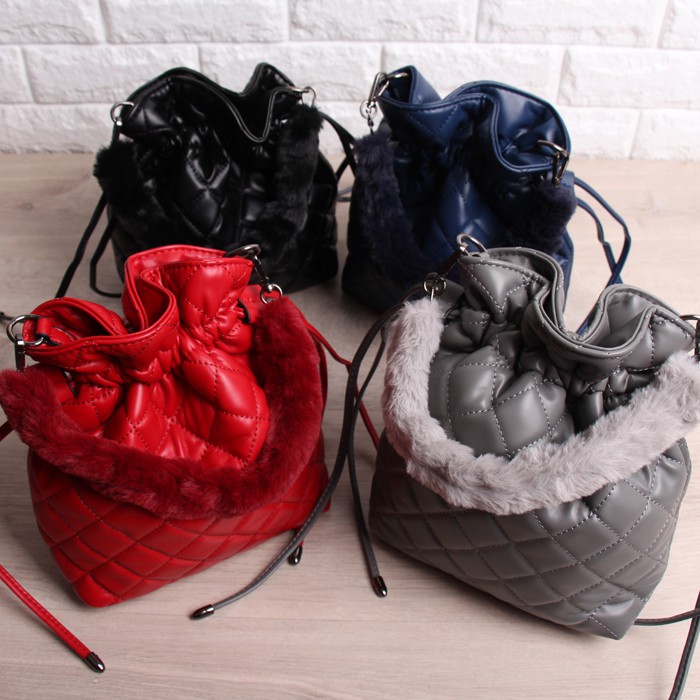 BAG6511 Tas Ember Berbulu Import (SALE)