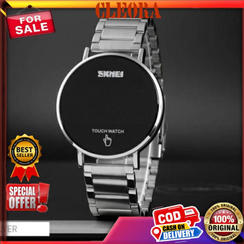 Jam Tangan Pria NEW SKMEI Dark Buckle Ori Digital Tali Stainless  Original Anti Air Viral Best Selle