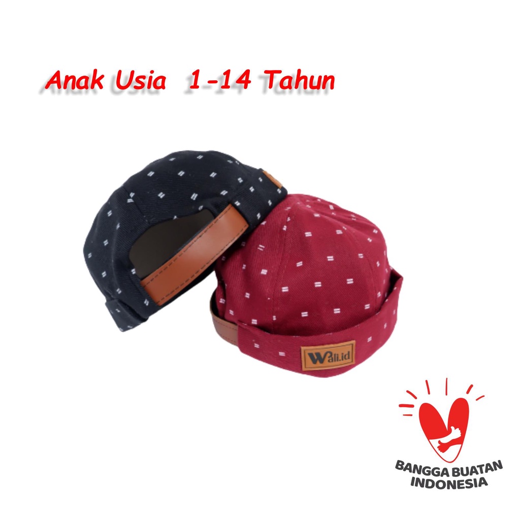 Peci Anak UAS Miki Hat Merah Tebal Premium wali.id 5.0