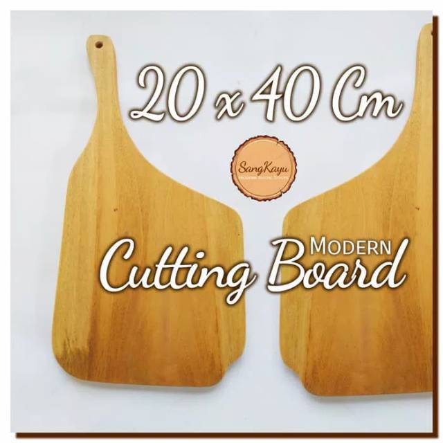 Modern Cutting Board 20x40 Cm Talenan kayu unik Chopping board rustic