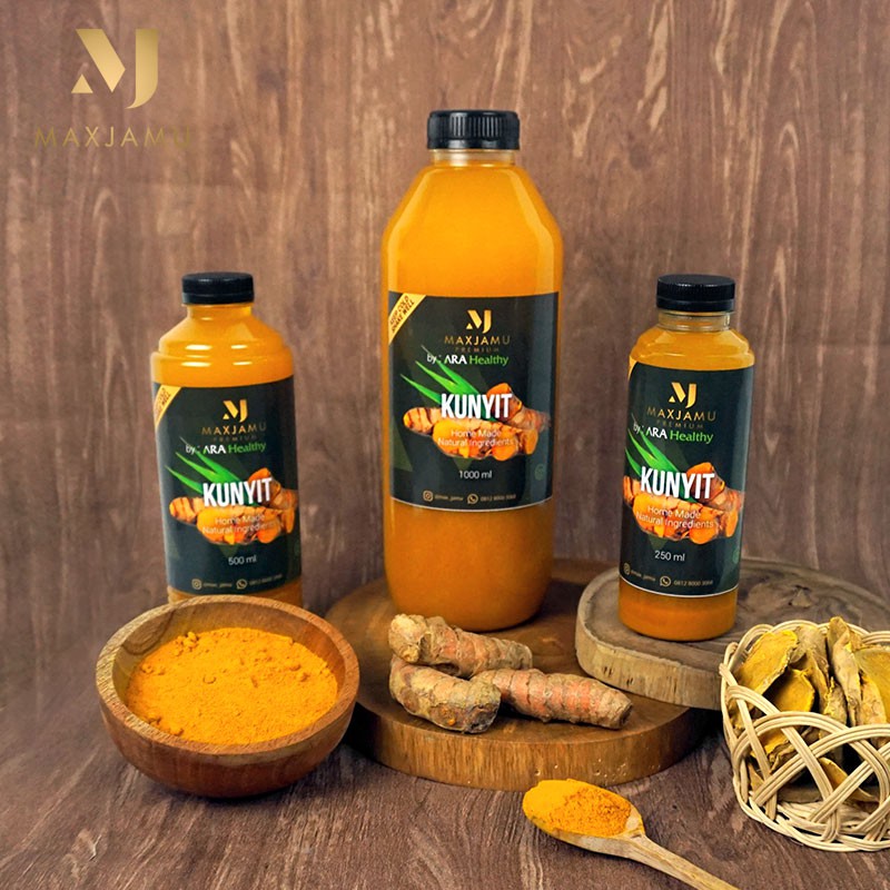 

MAXJAMU Jamu Tradisional 500ml Kunyit 100% Fresh & TANPA BAHAN PENGAWET