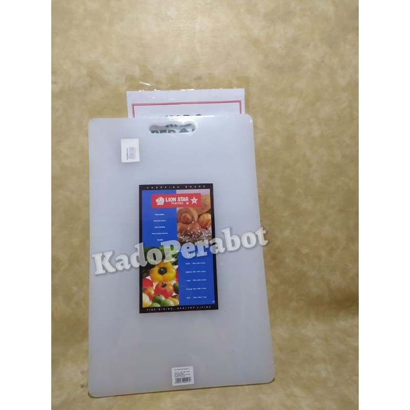 talenan lionstar XL- talenan plastik tebal - talenan plastik putih MEGA STORE