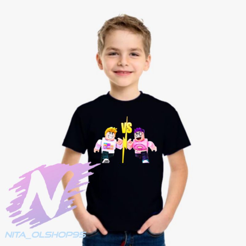 baju langkybox kaos anak roblox langkybox karakter