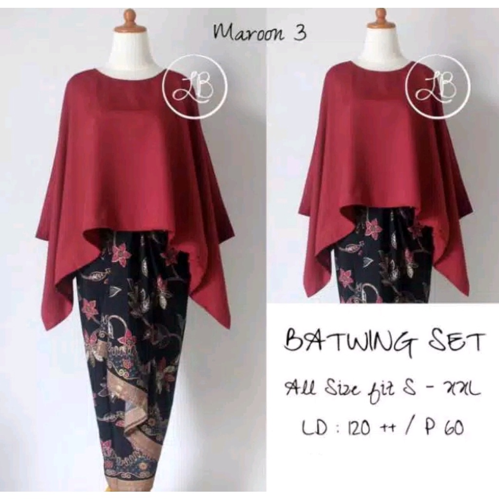 ATASAN KEBAYA BATWING JUMBO KEBAYA BATWING KEBAYA MODERN