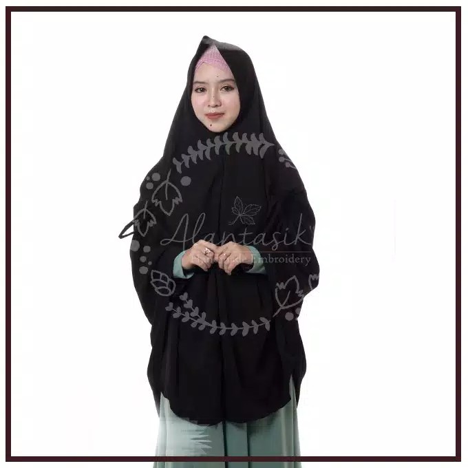 Alantasik - hijab syari serut XL / jilbab jumbo wolfis / pet antem R.17