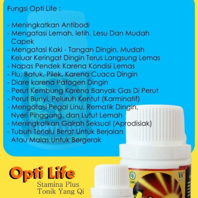 

Stamina Optilife Penguat Imun tubuh