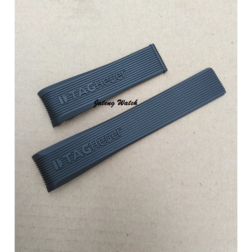 Tali Atau Strap Rubber Kompatibel Tag Heuer Formula 1 One Hitam Kwalitas Super