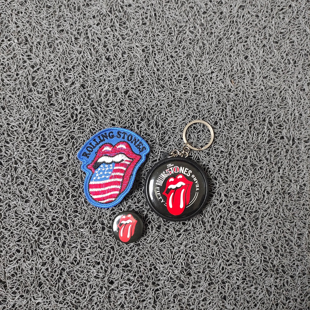 Backpatch Punggung Patch Bordir Jumbo Rolling Stones Satu Paket