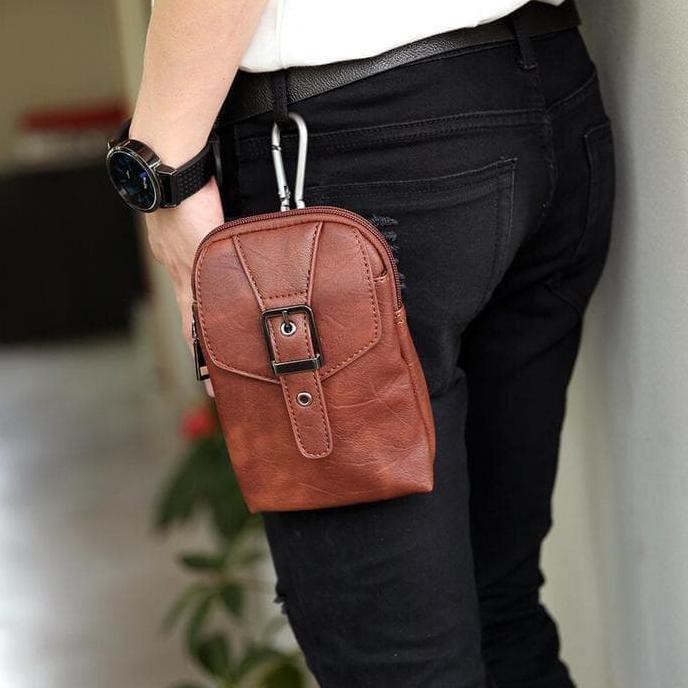 TAS SELEMPANG PRIA / TAS HP SMARTPHONE / TAS PINGGANG / TAS PRIA KOREA