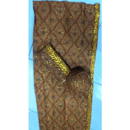 kain pengantin wiru bordir plus blangkon