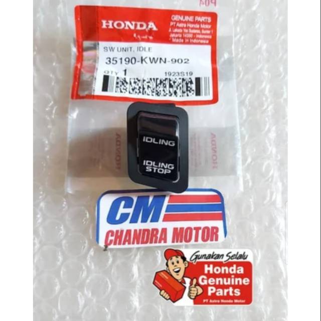 Saklar Tombol ISS Idling Stop Vario 125 150 Led Vario 125 Lama Pcx 125 150 Asli HONDA AHM