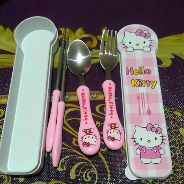 ♡♡ Agtaha 23.15♡♡ Sendok Set/ Sendok Makan Anak Set 3in1 Karakter/sendok,garpu,sumpit /set Doraemon