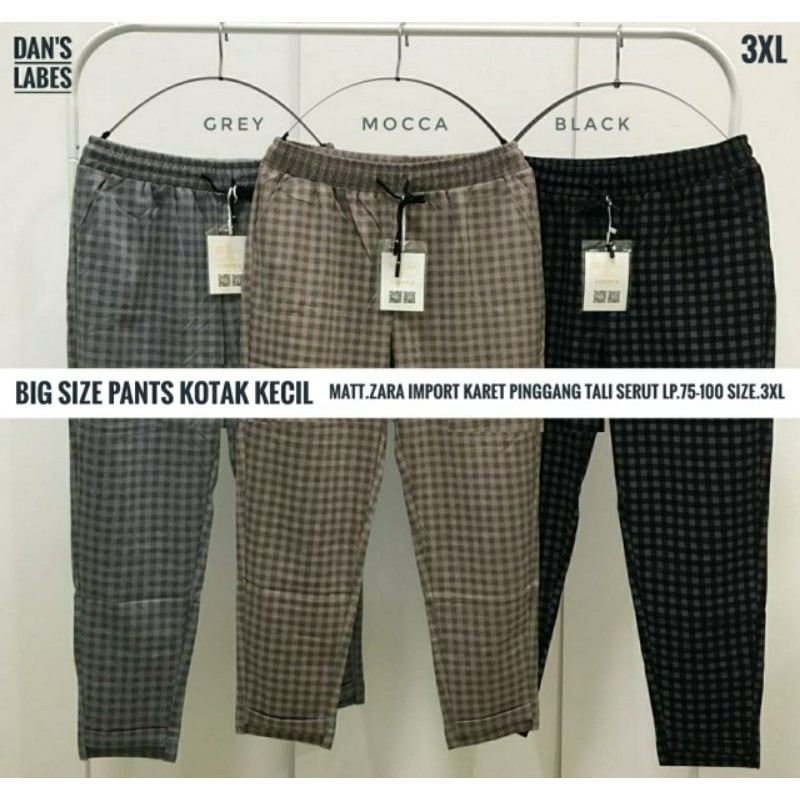 BIG SIZE PANTS KOTAK KECIL 3XL by DANS LABEL 260920