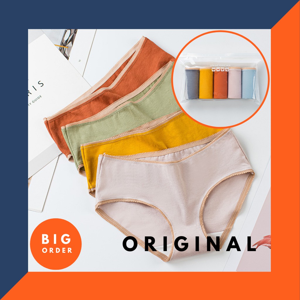 Celana Dalam Wanita CD Cewek Polos CD Elastis Premium Korea CD23