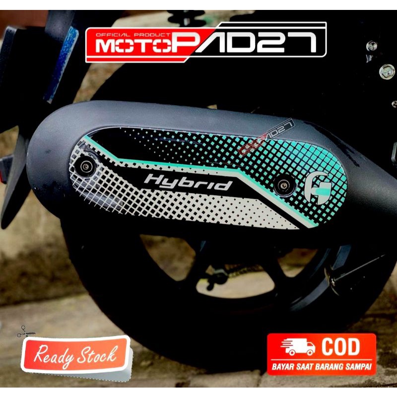 Motopad27 Stiker Fazzio Resin timbul Cover Pad Knalpot Aksesoris Yamaha Fazzio 125 2022