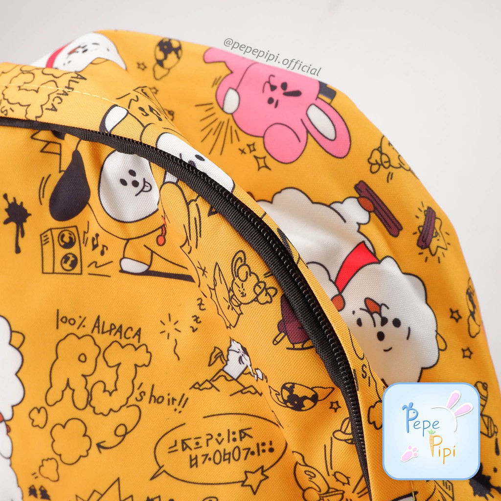 Backpack - Ransel Sekolah BT Boy Band Korea Tas Besar Kpop Korea Bangtan Army Lucu Murah Unik