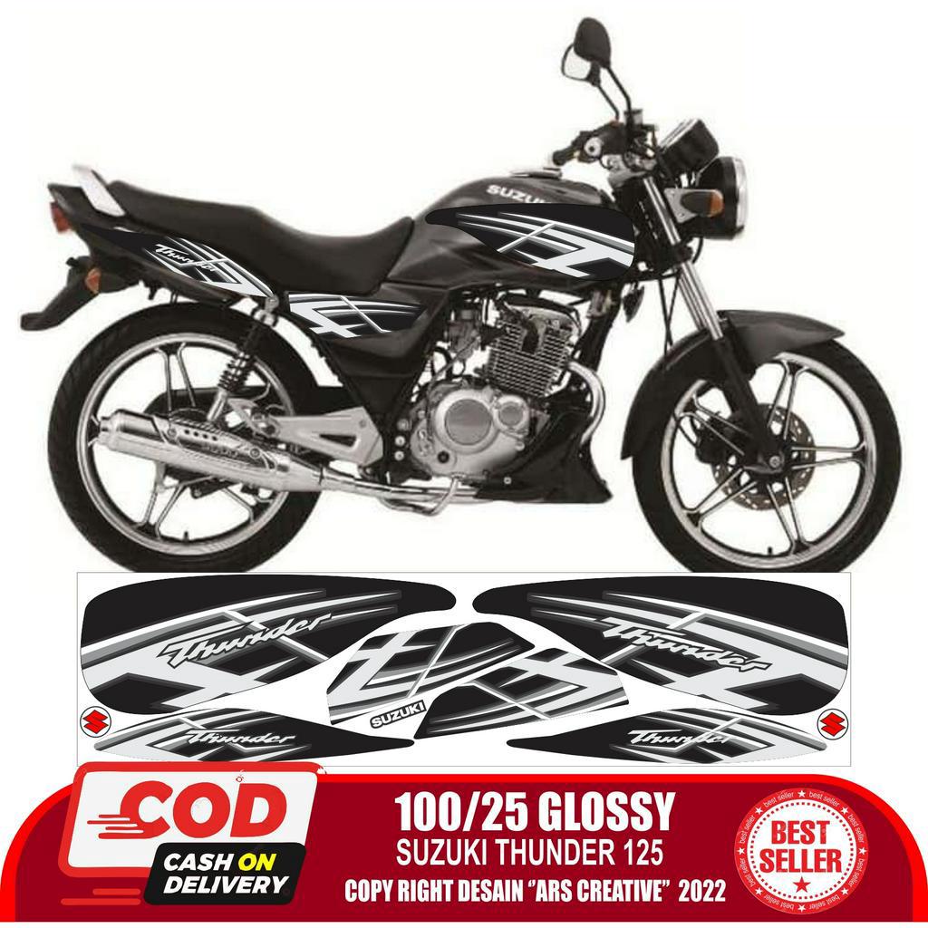Sticker decal striping suzuki thunder 125 ready semua packing aman