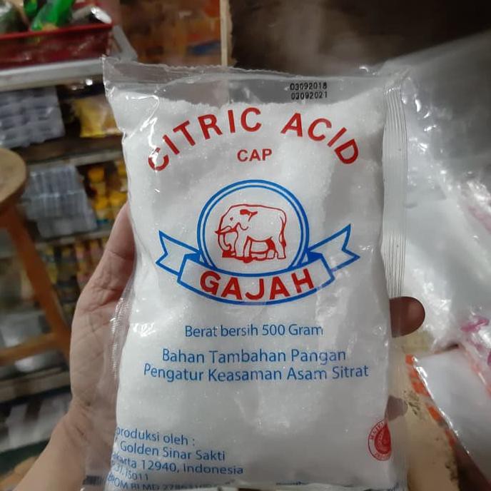 

IPROMOl CITRIC ACID CAP GAJAH 500Gr Citrun Citroen IBDLl