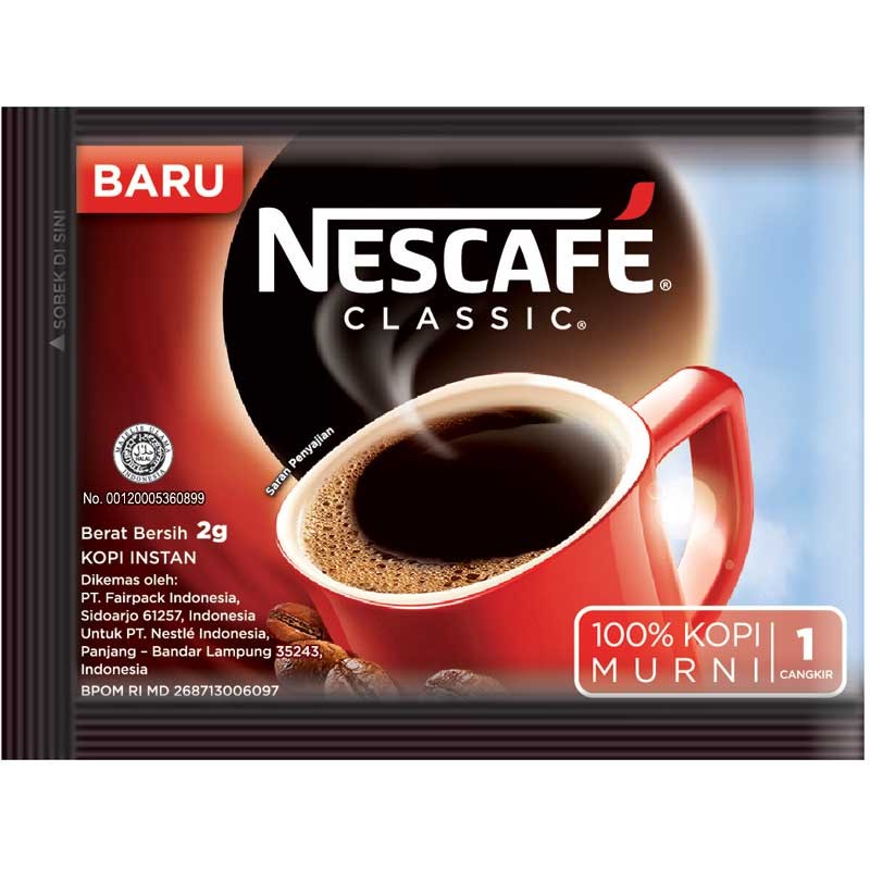 

Nescafe Clasic 2 grm x 10 pcs (RENCENG)