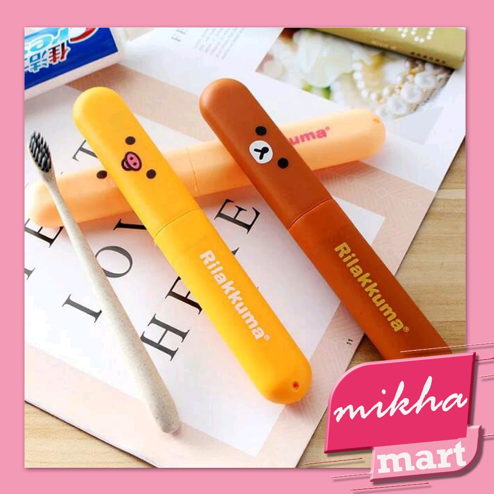 TEMPAT SIKAT GIGI Motif RILAKUMA Toothbrush Case TRAVEL - MKM