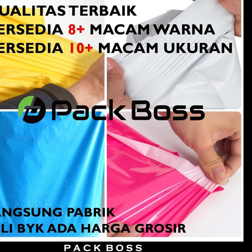 

SHOPEE>> POLYMAILER PACKBOSS 28x42 ISI ±100 LEMBAR TEBAL 60 mc KUALITAS BOSS , HARGA TERMURAH - Lak