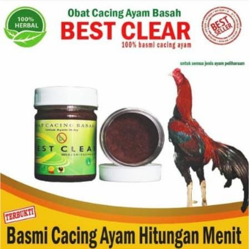 obat cacing best clear 180gr paling ampuh pembasmi cacing ayam tarung srama burung merpati ori asli