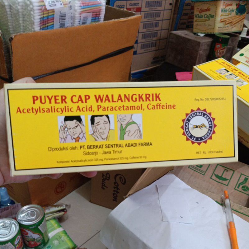 puyer walangkrik isi 120sachet, per BOX.