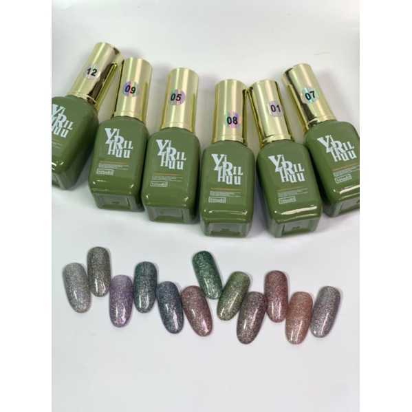 YOUSE YIHUURIL NAIL GEL POLISH SET SIZE 15ML KUTEK GEL SET FREE NAIL DISPLAY READY