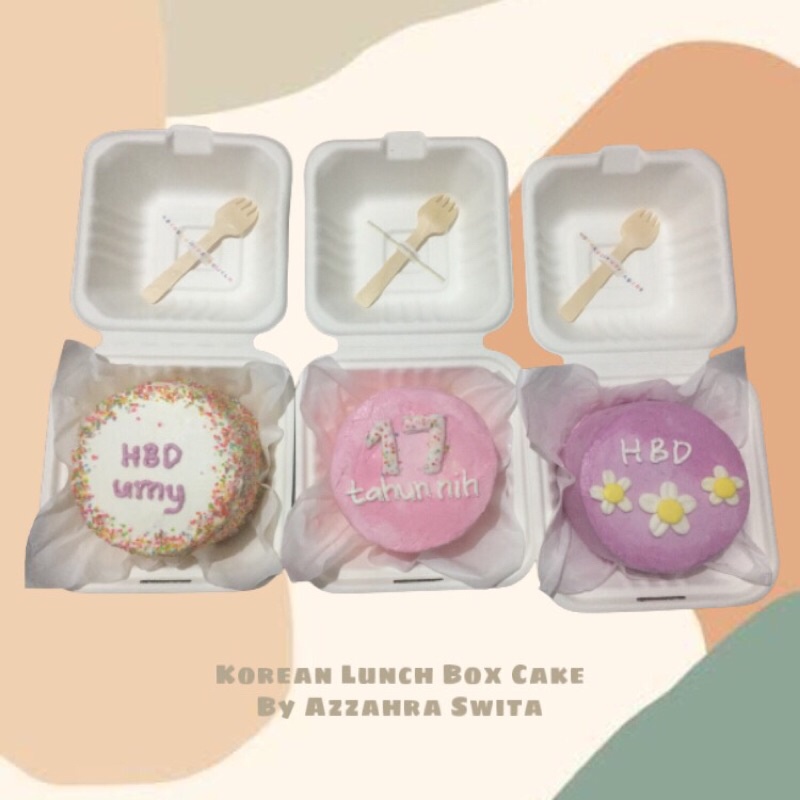 

Korean Lunch Box Cake / Bento Cake / Korean Mini Cake