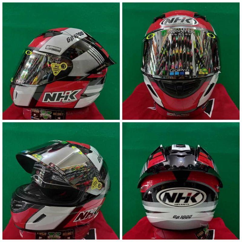 NHK GP1000 MOTIF SRX BLACK RED WHITE PAKET GANTENG TERMURAH