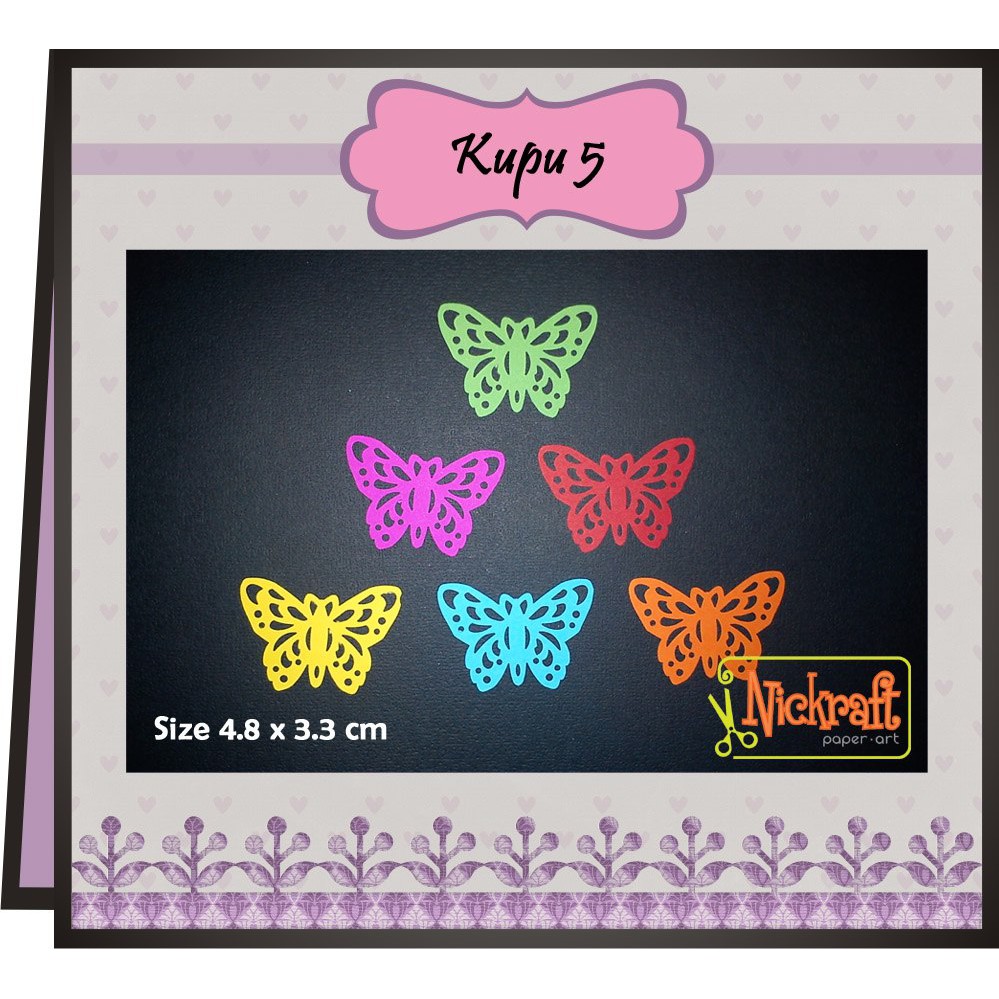 

KUPU 5 - Punch Out Kertas Bahan Scrapbook Butterfly