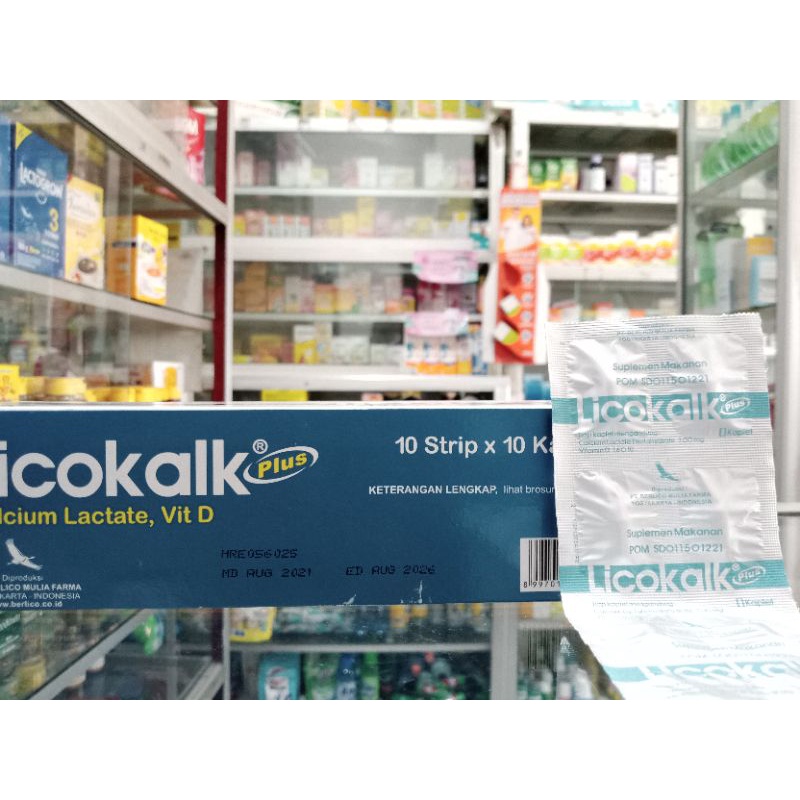 LICOKALK PLUS 1 STRIP @10 TABLET - ED 09/2027