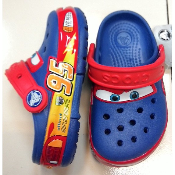 JUAL Sandal Crocs Led Karakter Cars Mcqueen for kids TERMURAH