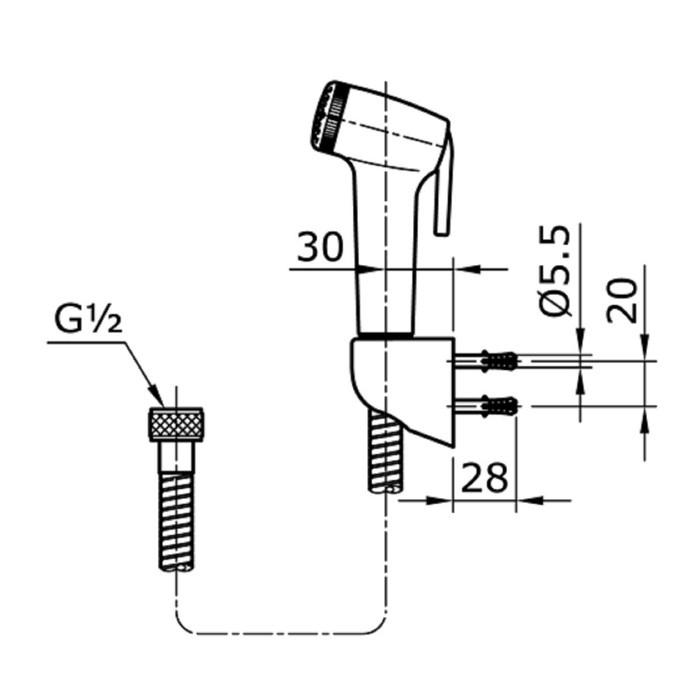 Toilet-Shower-Jet- Jet Shower Toto / Toilet Shower Toto Thx20Mcrb (Chrome) -Jet-Shower-Toilet.
