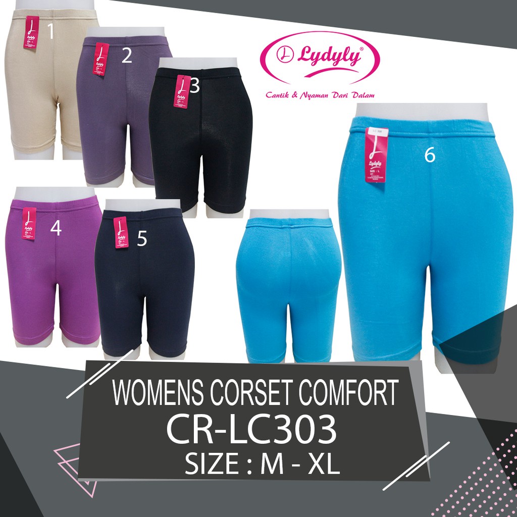 6pcs Celana Short LYDYLY 303 | Celana Stretch Lydyly | Celana Lydyly | Celana Wanita Dewasa | Open Sorx Grosir 6pcs