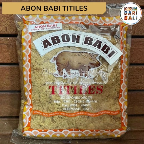 

Abon Babi Titiles Bali 500gr