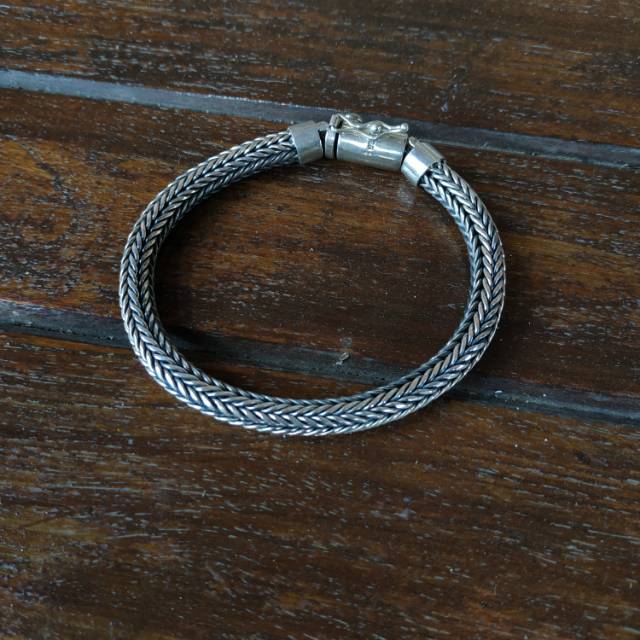 Gelang Perak Sisik Naga 925