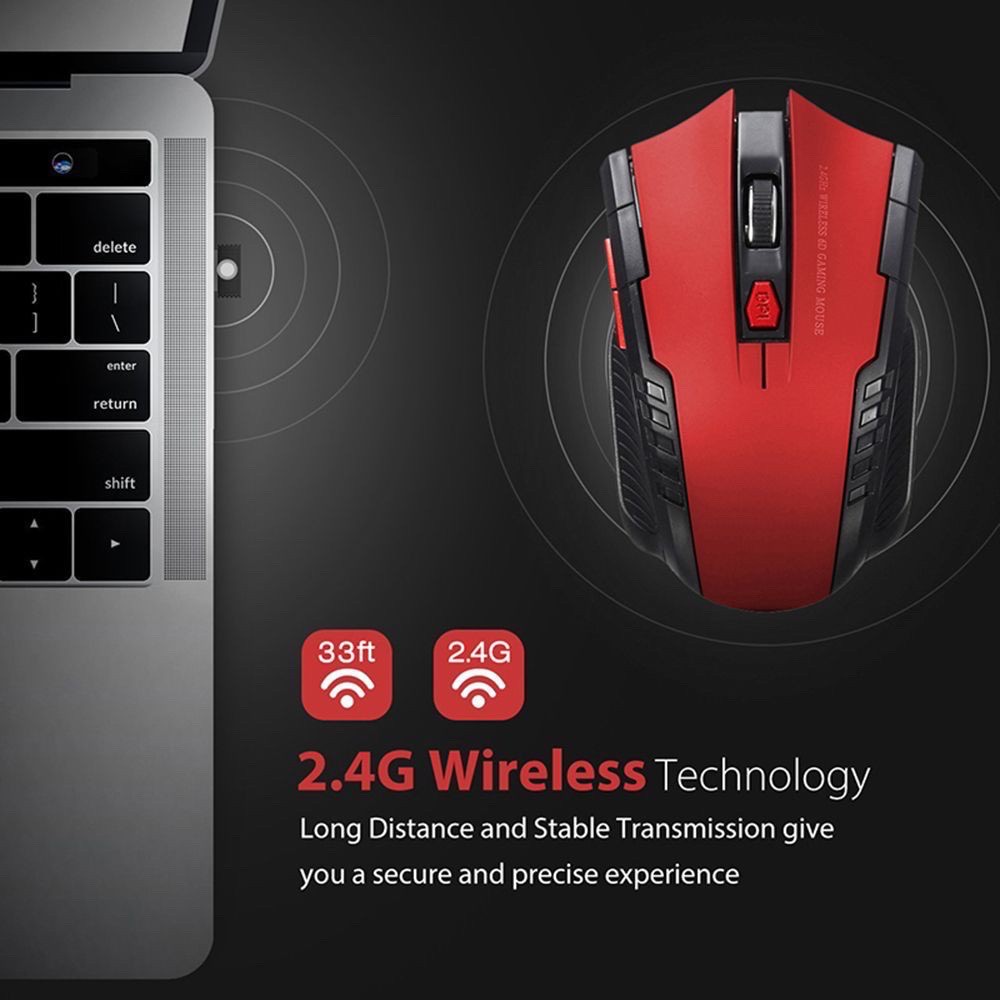 Mouse Wireless GAMING MOUSE USB 2.4GHz Optical Mouse Gaming Terbaik