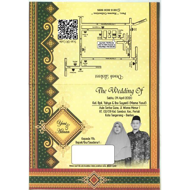 Blanko undangan murah erba 88185