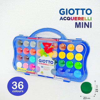 MINI Giotto  Acquerelli 36 Warna Water Color Cake Cat  Air  