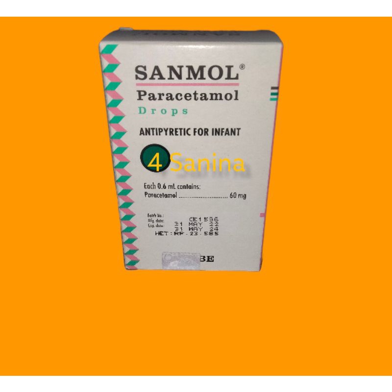 Sanmol paracetamol sirup dan drops / Sanmol penurun panas