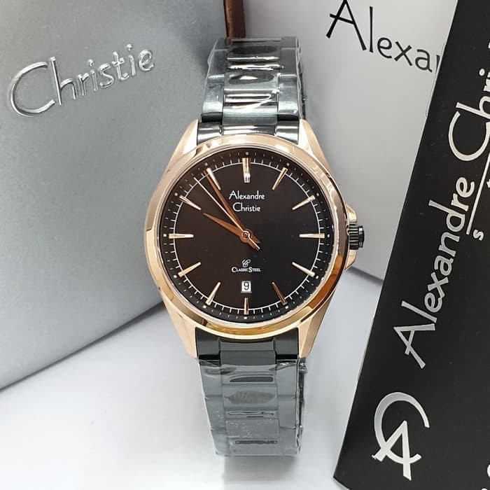 ORIGINAL Jam Tangan Wanita Alexandre Christie AC 8580 / AC8580 Garansi 1 Tahun