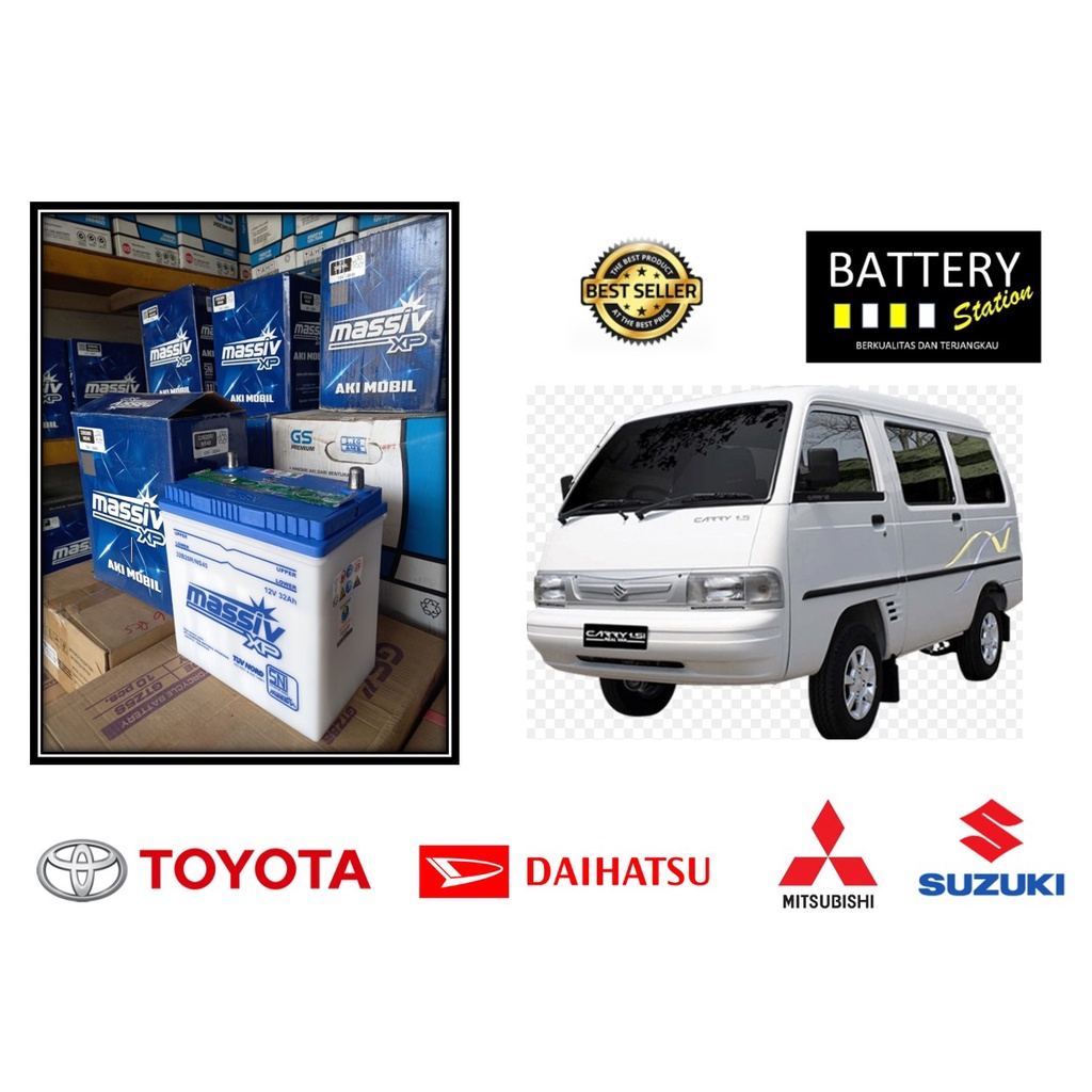 Aki Mobil Suzuki Apv Arena, Carry, Futura, espas xp ns40 aki basah