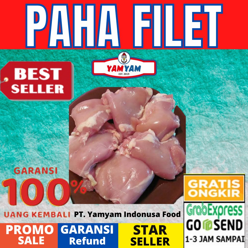 

PAHA FILLET FILET SEGER 500gr 500 gram SKINLESS TANPA KULIT Bonles Paha PREMIUM Murah BOGOR PARUNG