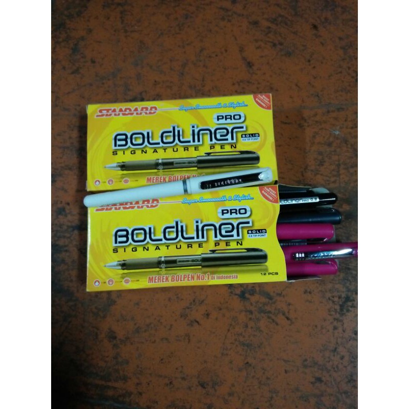 

pena standrad boldliner pro 0.8 isi 12 pcs