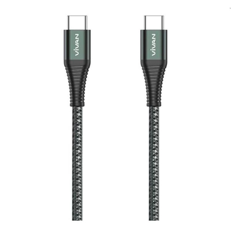 KABEL DATA TYPE C TO TYPE C PD QUICK CHARGING 60W 100CM VIVAN KPD100S