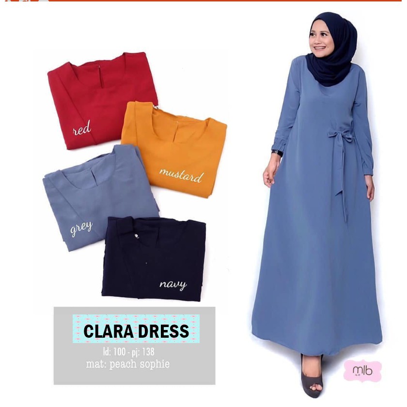 KBG -  Clara Dress GAMIS CLARA / CLARA DRESS ALFARO /GAMIS ITYCREPE/TERMURAH