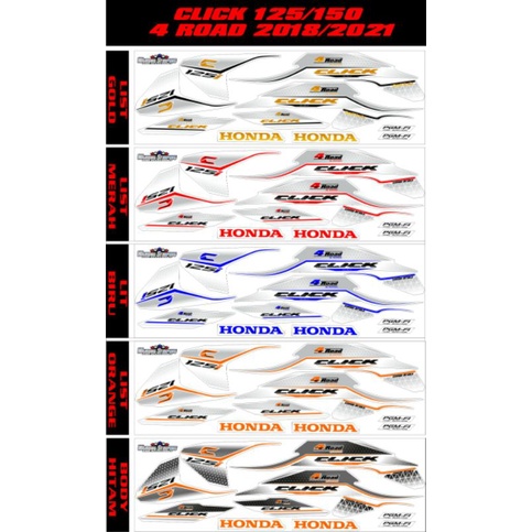 Striping vario click new 125 / 150 dan vario click led old 125 / 150 4Road vario led simple