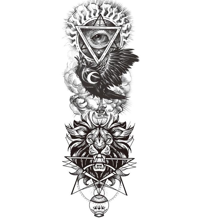 LANGSUNG KIRIM.. 【TATTOO ARTIST,】 tato full lengan，tato tahan air，tato temporer tahan lama 15 hari t