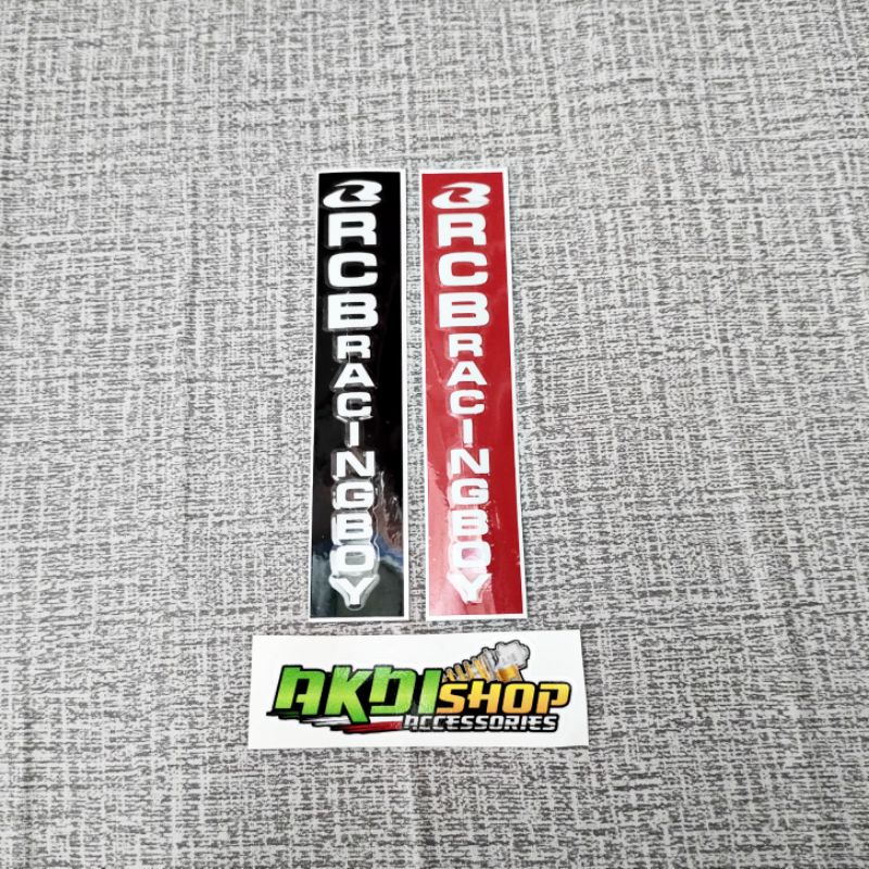 Sticker RCB racing boy cutting stiker motor stiker shock rcb stiker rcb racing boy shock depan stike